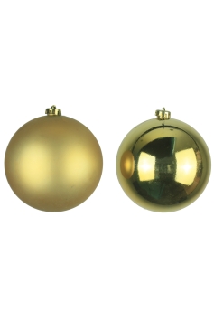 15cm Gold Bauble Set Shiny/Matte (60 pc)