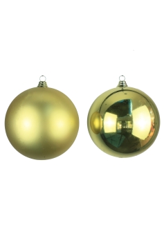 25cm Gold Bauble Set Shiny/Matte (4 pc)