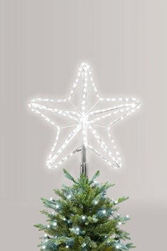 Bright White Pre-lit 60cm Tree Topper - For Giant Outdoor Trees