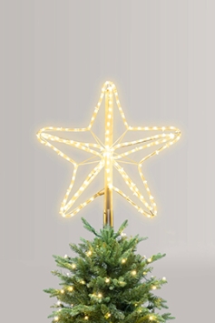 Warm White Pre-Lit 60cm Tree Topper - For Giant Outdoor Trees