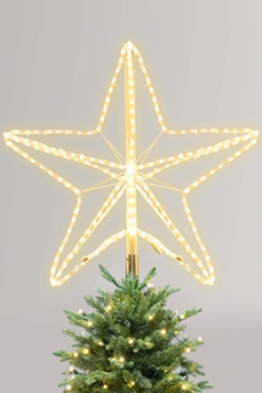 Warm White Pre-Lit 80cm Tree Topper - For Giant Outdoor Trees