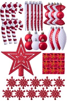 The Red & White 52pc Accessories Set