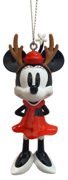 8.5cm Minnie Mouse Reindeer Hanging Ornament - Disney Licensed 