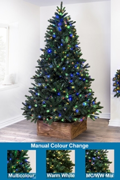 The 4ft Ultra Devonshire Fir Pre-lit with Warm White/Multicoloured Colour change LEDs