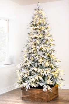 The 5ft Pre-Lit Snowy Alpine Tree Warm White