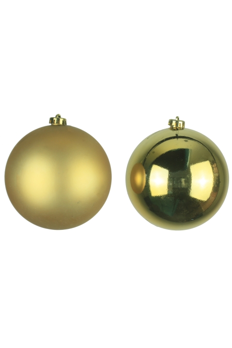 15cm Gold Bauble Set Shiny/Matt (40 pc)