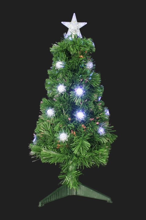 The 4ft Red & Blue Colour Burst Fibre Optic Tree