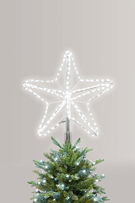 The Pre-lit 60cm Giant tree star - Bright White - For Giant Outdoor Woodland Pine Tree