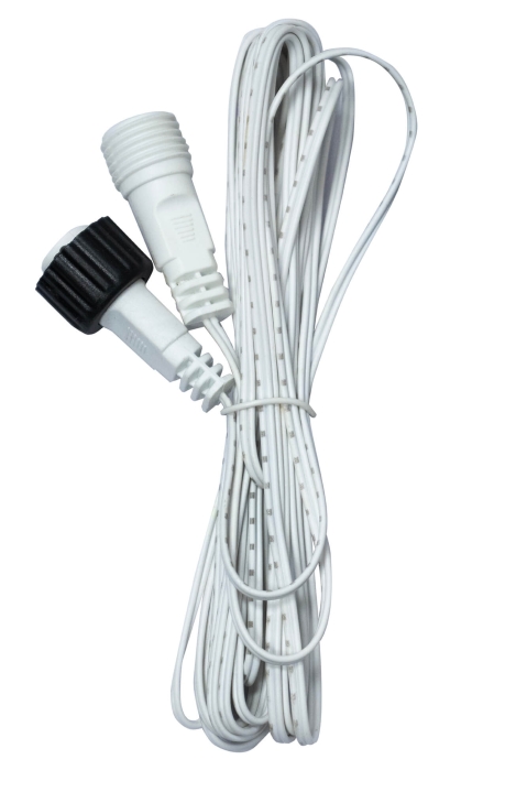 10m Low Voltage extension lead - White cable