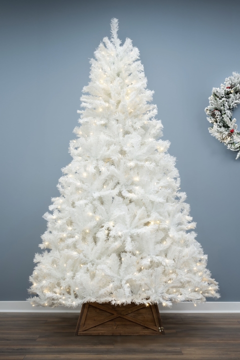 The 10ft Pre-lit Bianca Pine Tree with Warm White Lights - NI/IE