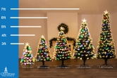 The Vesuvius Fir Fibre Optic Christmas Tree (3ft to 8ft)