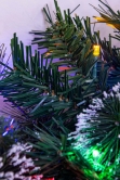 180cm Pre-lit Decorated Mixed Pine Garland Warm White/Multicolour LEDs