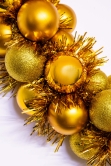 56cm Gold Shatterproof Bauble Wreath