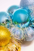 33cm Multicolour Shatterproof Bauble Wreath