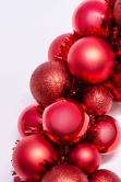 56cm Red Shatterproof Bauble Wreath