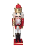 36.5cm Nutcracker with Crown & Sceptre