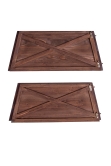 Large Wooden Tree Skirt in 3 Colours - For 6ft-8ft Trees (Tight Fit)