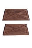 Brown Wooden Tree Skirt - For 6ft-8ft Trees (Tight Fit)