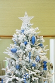 The 8ft Pre-Lit Snowy Alpine Tree Warm White