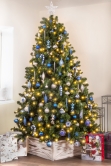 The 128pc Blue & Silver Full Heavy Coverage Bauble Set (6ft trees)