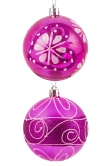 Hand Painted Shatterproof Bauble Design 2 (12 Pack)