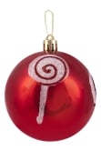 Hand Painted Shatterproof Bauble Design 8 (9-12 Pack)