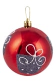 Hand Painted Shatterproof Bauble Design 8 (9-12 Pack)