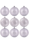 Hand Painted Shatterproof Bauble Design 12 (9-12 Pack)