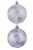 Hand Painted Shatterproof Bauble Design 13 (12 Pack)