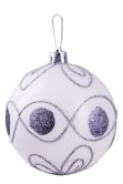 Hand Painted Shatterproof Bauble Design 20 (12 Pack)