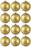 Hand Painted Shatterproof Bauble Design 22 (12 Pack)