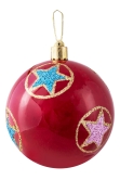 Hand Painted Shatterproof Bauble Design 29 (12 Pack)