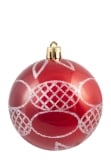 Hand Painted Shatterproof Bauble Design 30 (12 Pack)