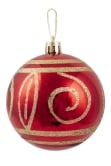 Hand Painted Shatterproof Bauble Design 34 (12 Pack)