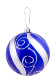 Hand Painted Shatterproof Bauble Design 42 (12 Pack)