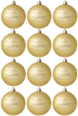 Hand Painted Shatterproof Bauble Design 24 (12 Pack)