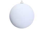 20cm White Bauble Set Shiny/Matt (12 pc)