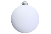 15cm White Bauble Set Shiny/Matt (20 pc)