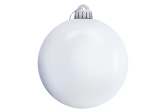 15cm White Bauble Set Shiny/Matt (20 pc)