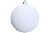 8cm White Bauble Set Shiny/Matt (40 pc)