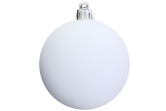 6cm White Bauble Set Shiny/Matt (40 pc)