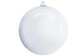 20cm White Bauble Set Shiny/Matt (12 pc)