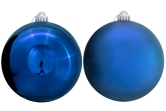 15cm Blue Bauble Set Shiny/Matt (20 pc)