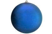 25cm Blue Bauble Set Shiny/Matt (4 pc)