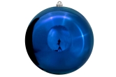 25cm Blue Bauble Set Shiny/Matt (4 pc)