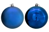 10cm Blue Bauble Set Shiny/Matt (40 pc)