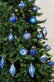 The Blue & Silver Bauble 16pc Feature Set