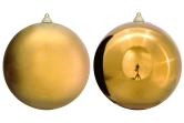 20cm Gold Bauble Set Shiny/Matte (12 pc)