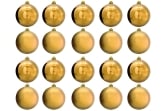 15cm Gold Bauble Set Shiny/Matt (20 pc)