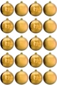 15cm Gold Bauble Set Shiny/Matt (20 pc)